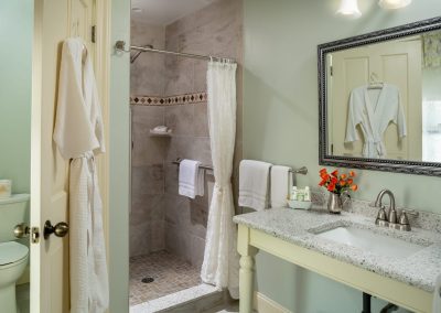 Covent Garden Suite Bathroom with Step In Shower, Granite Vanity and Water Closet